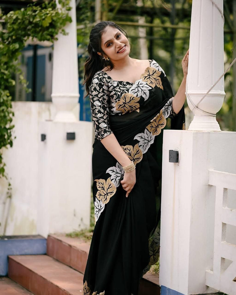 Super Trendy Fancy Design With Embroidery Blouse