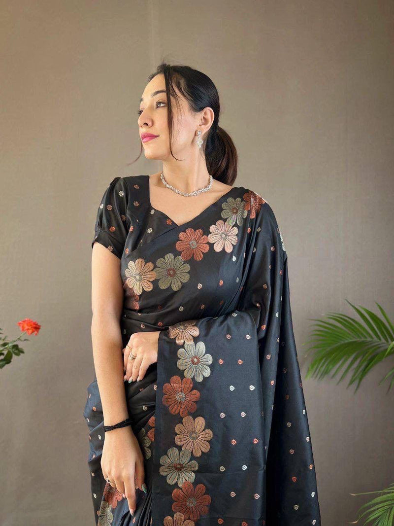 Nice Color Soft Lichi Silk Ordinary Design Rich Pallu Saree