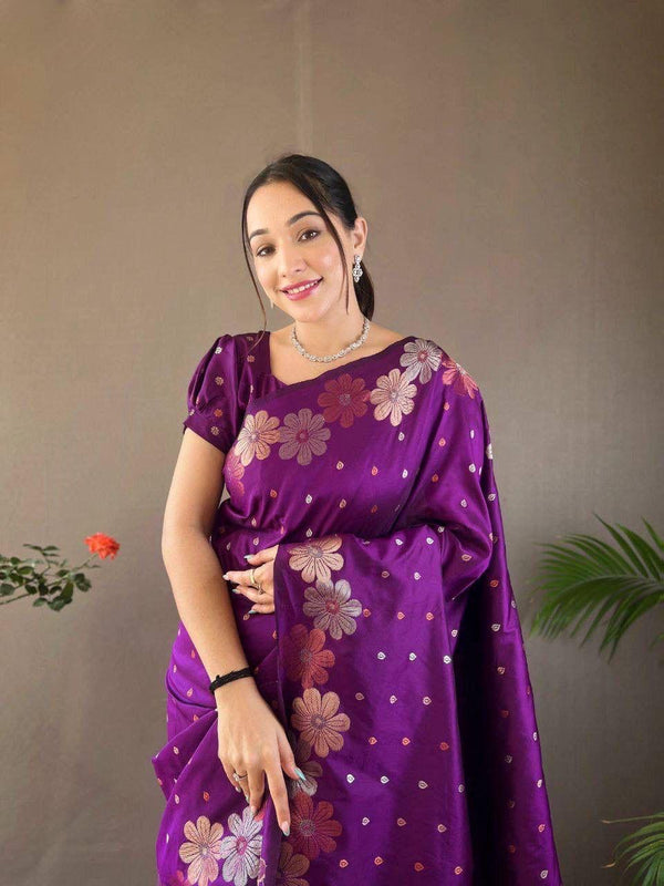 Nice Color Soft Lichi Silk Ordinary Design Rich Pallu Saree