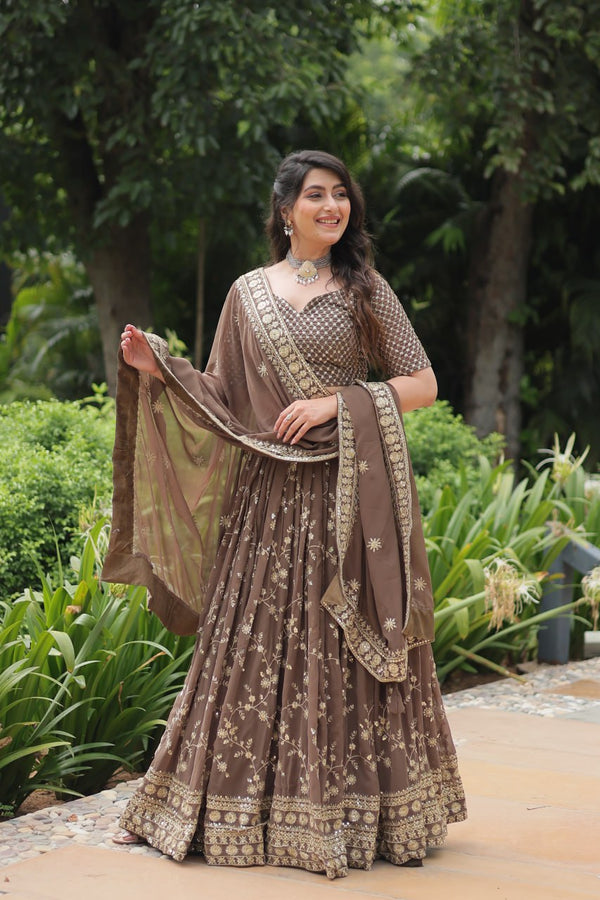 Brown Lehenga Choli for Every Magical Moment