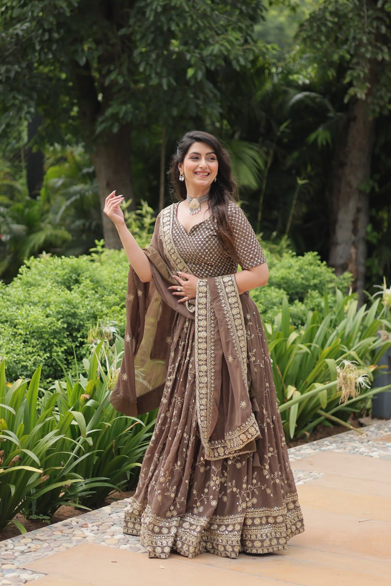Brown Lehenga Choli for Every Magical Moment