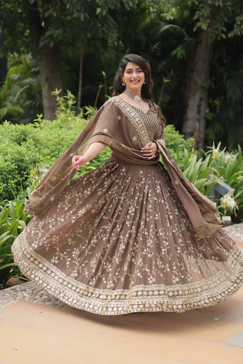 Brown Lehenga Choli for Every Magical Moment
