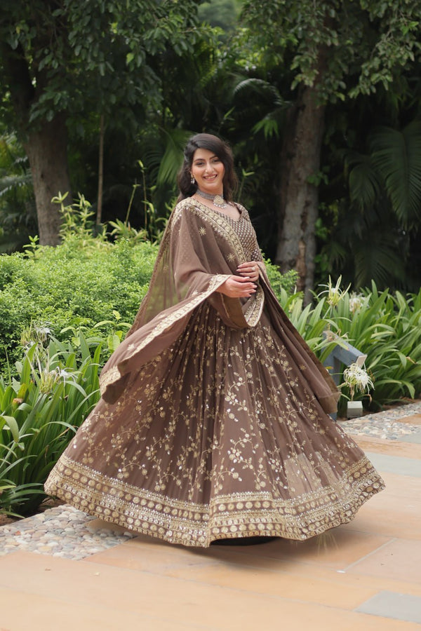 Brown Lehenga Choli for Every Magical Moment