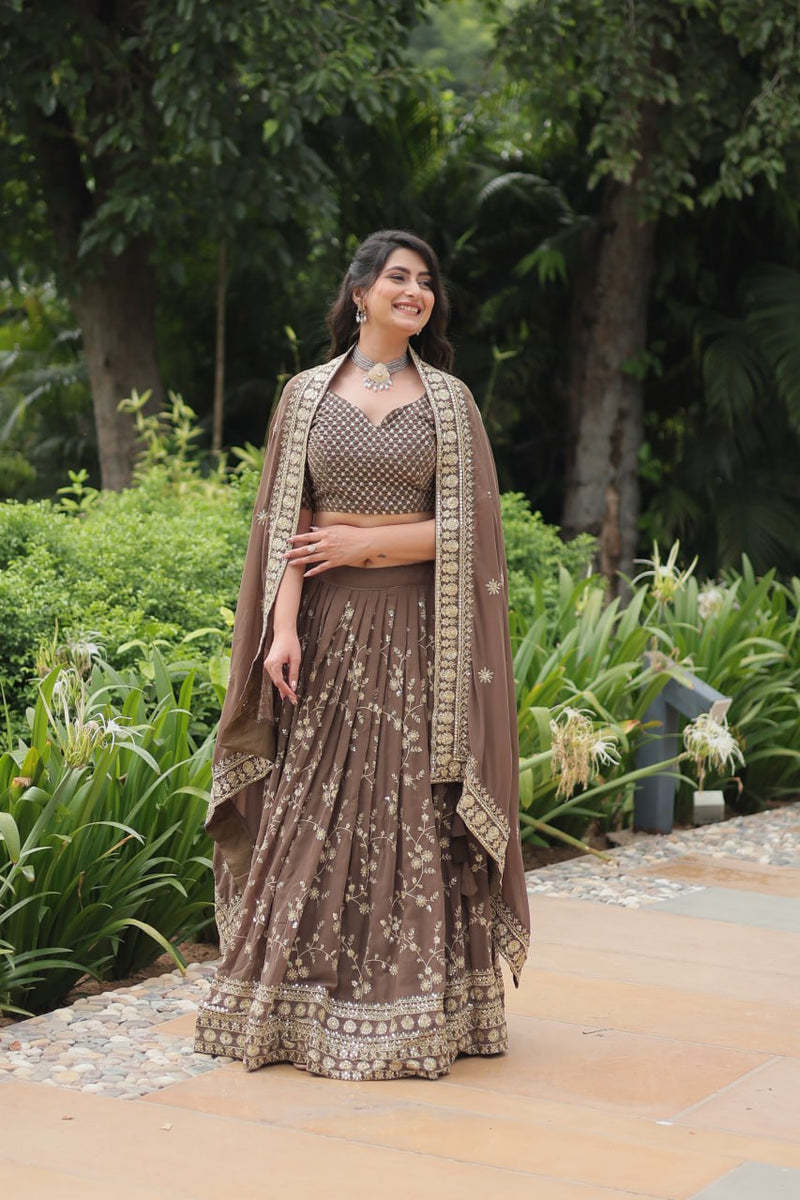 Brown Lehenga Choli for Every Magical Moment