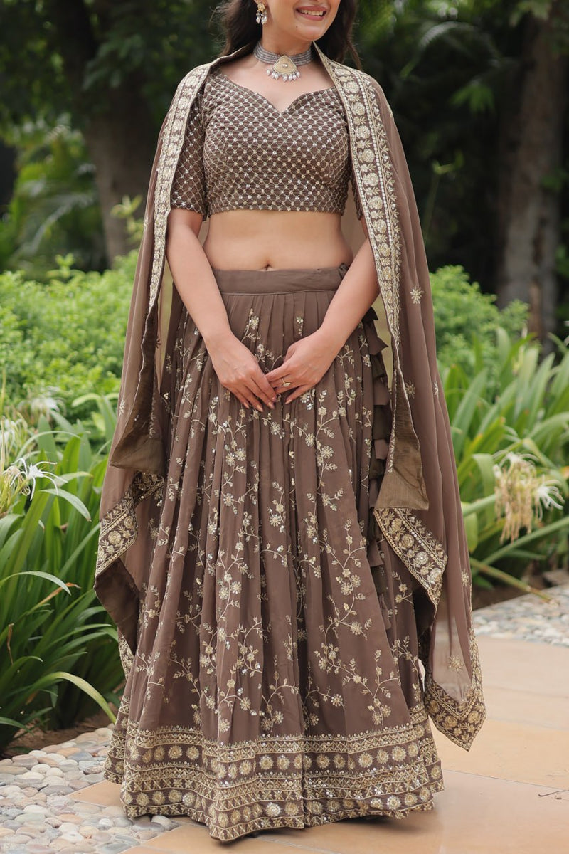 Brown Lehenga Choli for Every Magical Moment