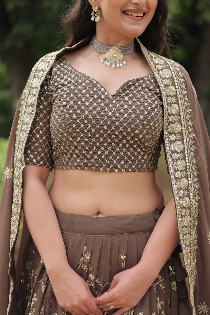 Brown Lehenga Choli for Every Magical Moment