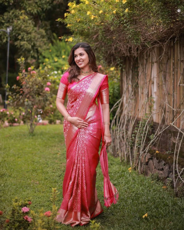Banarasi soft silk saree for women