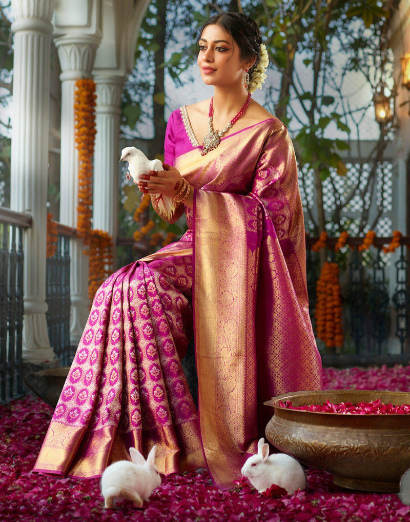 Banarasi Soft Silk for Women by  Saree mall Online