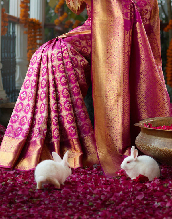 Banarasi Soft Silk for Women by  Saree mall Online