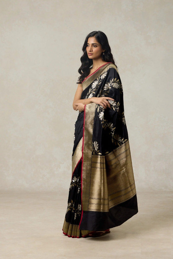 Black Sarees for Women by Banarasi Soft Silk