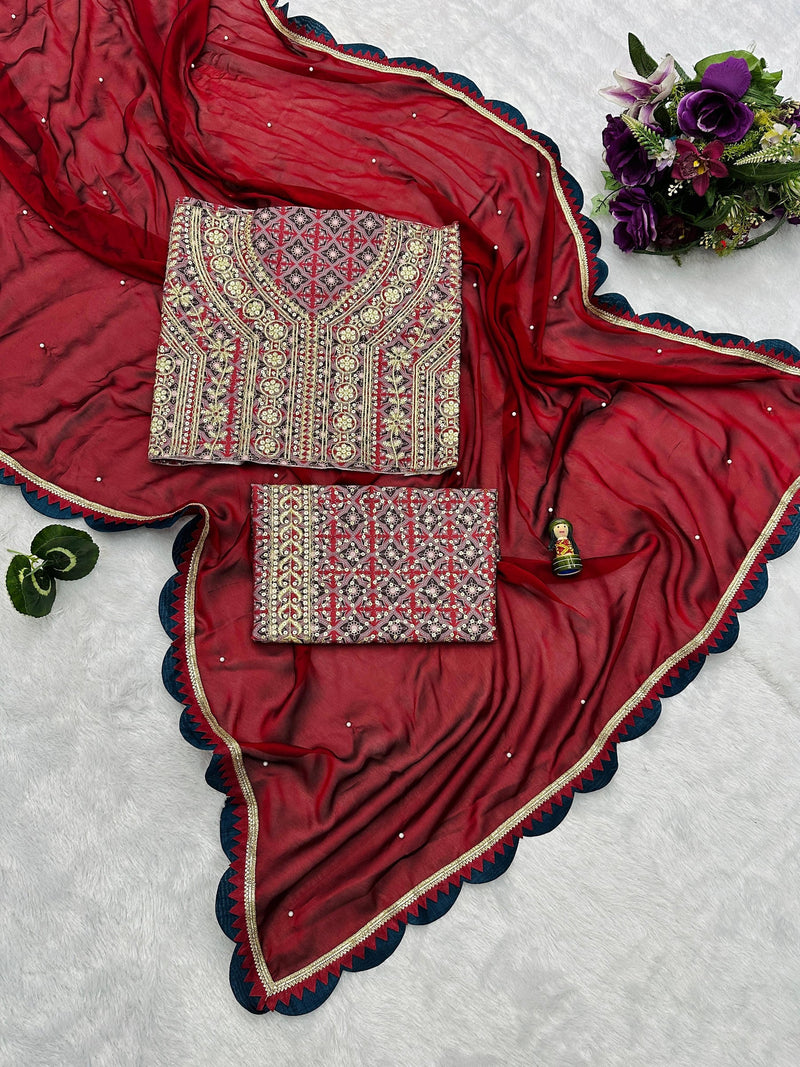 Shradhha Kapoor Inspired Rangoli Silk Saree with Blouse