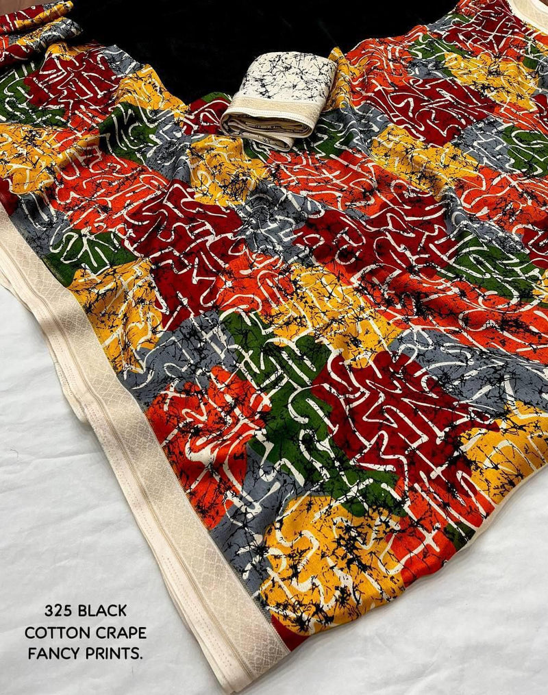 Multicolour pashmina printed saree